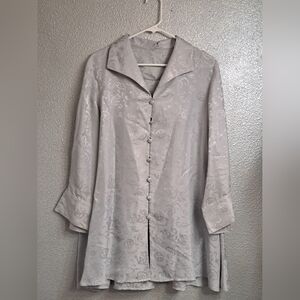 Asian Influenced Button Up Blouse